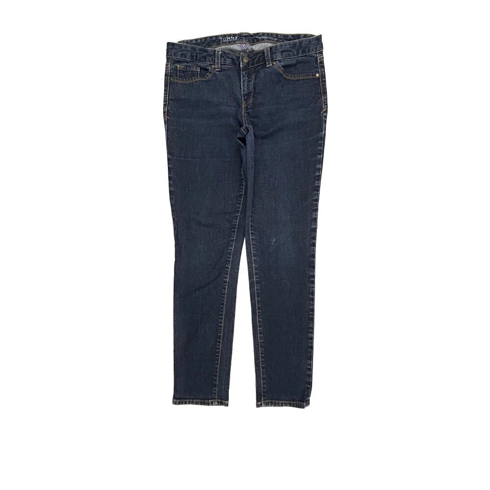 Tommy Hilfiger Curve Skinny Women's size‎ 10 Dark Wash Blue Denim Jeans